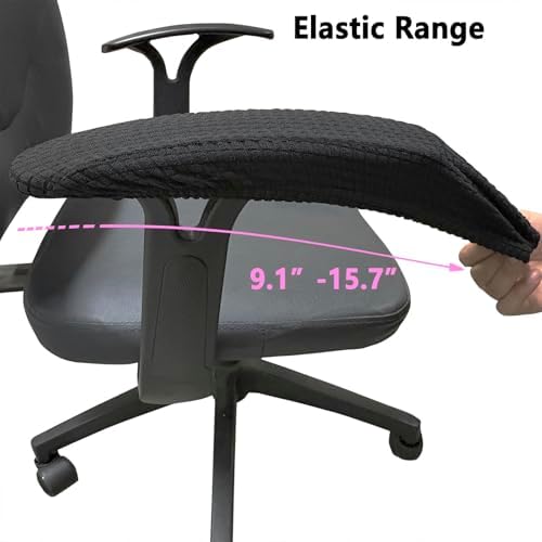 Melaluxe Office Chair Armrest Covers, Stretchable Removable Washable Chair Arm Covers, Elastic Desk Computer Gaming Chair Arm Rest Protector Slipcovers (Pink)