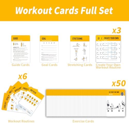 Bodyweight Fitness Planners, 62 Exercises Cards Deck Large Size 5" x 3.5" Fitness Cards for Women & Men, Beginner Fitness Guide to Training Exercises at Home or Gym (Bodyweight, Vol 3)