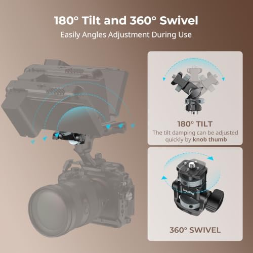 SMALLRIG Camera Monitor Mount with 3/8"-16 Locating Screw for ARRI