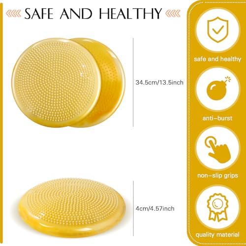WinnerWhy 8 Pcs Wobble Cushion with Cloud Design Wiggle Seat for Sensory Kids Flexible Sensory Seating Balance Disc for Classroom Elementary Office Home