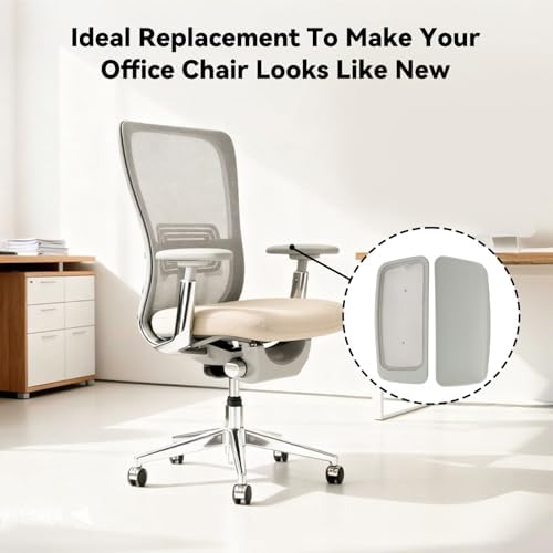 Arm Pads Caps for Haworth Zody Office Chair,Office Chair Arm Rest Replacement（Gray）