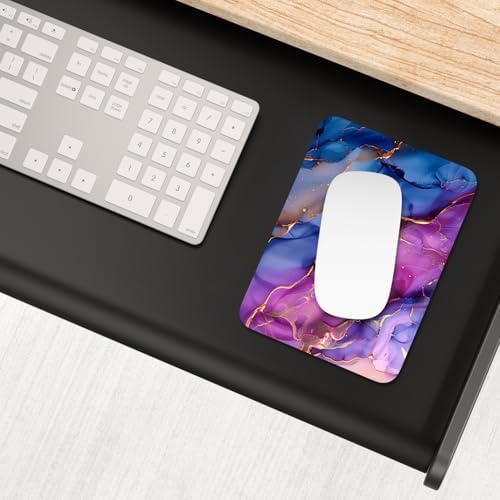Small Mouse Pad, Mini Mouse Pad 6 x 8 Inch, Thick Rubber Waterproof Mouse Mat, Cute Mousepad for Women Men Wireless Mouse Laptops Home Office, Marble Patterns