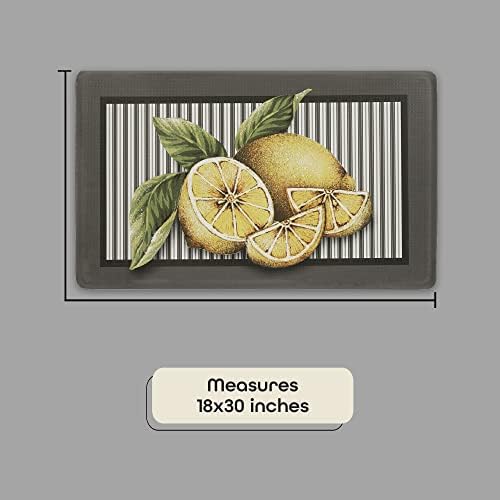 Anti-Fatigue Floor Comfort Mat, 18 x 30 in, Lemon Drop, Waterproof