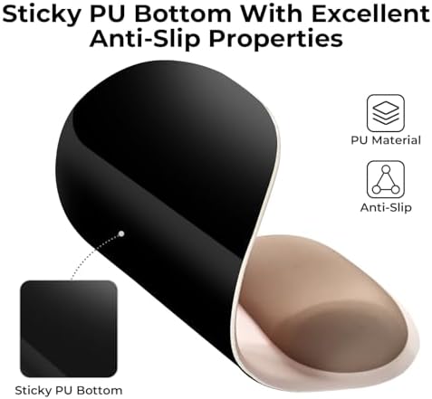 EooCoo Mouse Pad with Gel Wrist Rest, Ergonomic Mousepad Wrist Alignment