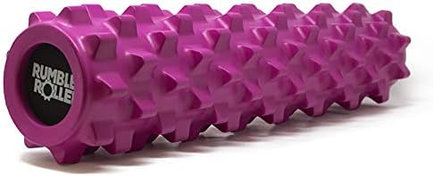 RumbleRoller Original Foam Roller Deep Tissue Massage Roller for Muscle Recovery (Midsize 22-Inch Pink)