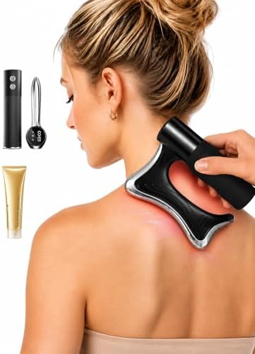 Heated Muscle Scraper Tool, Fascia Release Full Body Contouring Machine, Muscle Scraper Tool Features Modes: Vibration, Heat Therapy and Microcurrent, Fascia Instant Muscle Relaxation Soreness Relief