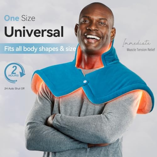 Weighted Heating Pad for Back, Neck & Shoulder Pain Relief