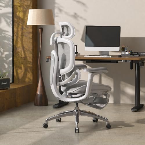 SIHOO Doro C300 Pro V2 Ergonomic Office Chair with Footrest, Grey