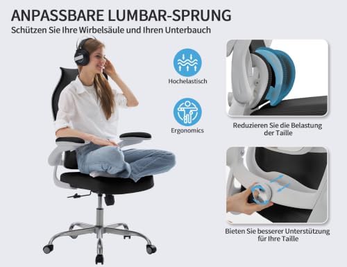 TRALT High Back Office Chair, Ergonomic Desk Chair