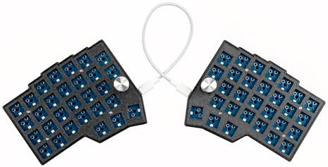 YMDK BORNE Knob Corne4×6 Layout 58 Keys Ergonomic Wired Hot-swap Split MX Mechanical Keyboard South RGB QMK Vial Programmable