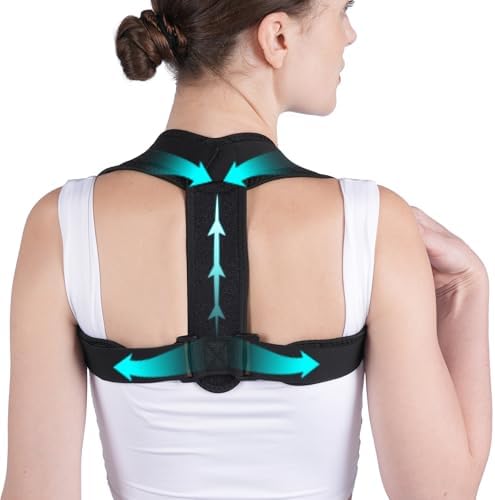 Posture Corrector for Women & Men, Adjustable Upper Back Brace Straightener