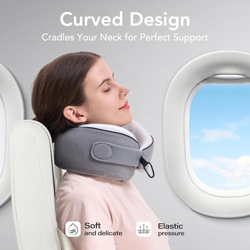 Travel Neck Pillow Airplane Neck Support Ergonomic Design for Traveling
