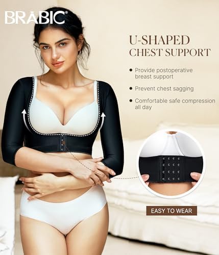 BRABIC Upper Arm Shaper for Women Post Surgical Slimmer Compression Sleeves