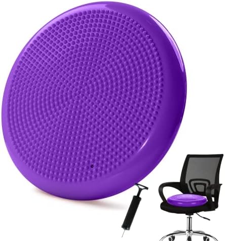 Wobble Cushion，Wiggle Seat，Balance Disc （Extra Thick 34cm/13.4in），for Balance Stability Training, Improve Sitting