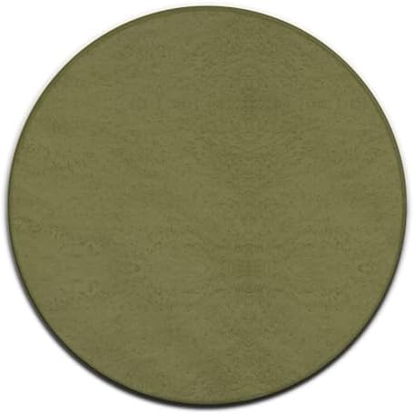 Room Sofa Yoga Soft Round Carpet, Home Decor Non Slip Kitchen Office Circle Rug, Machine Washable Modern Round Area Rug Brown, 60inch