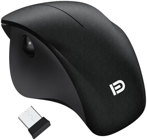 Wireless Ergonomic Mouse, Thumb Side Scroll, Quiet Click
