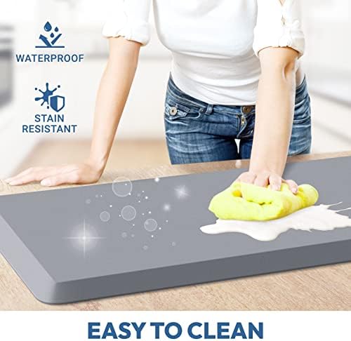 4/5 Inch Thick Kitchen Mat - Cushioned Anti Fatigue Mat for Kitchen Floor