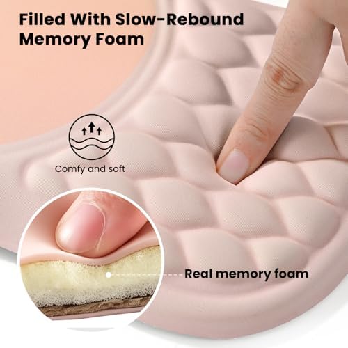 EooCoo Massage Ergonomic Mouse Pad with Dual-Slope Design Wrist Rest