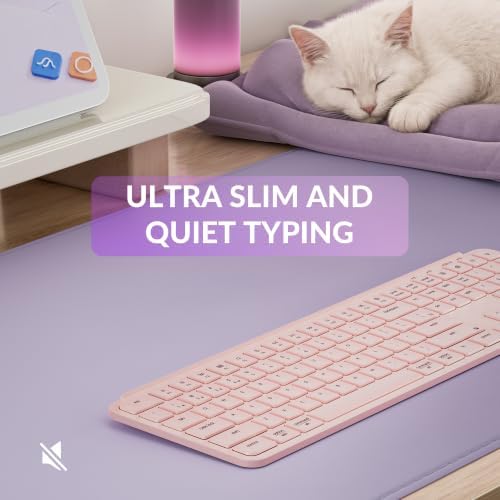 Keychron B6 Pro Ultra-Slim Full-Size Wireless Keyboard - Blossom Pink