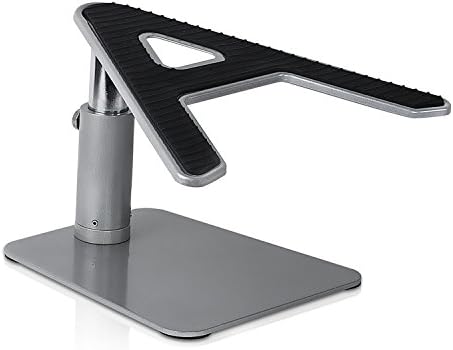 Mount-It! Adjustable Height Laptop Stand for Desk, Ergonomic Laptop Riser for 11–15 Inch Laptops, Tilted Desktop Lift with Anti-Slip Platform, Up to 33 lbs