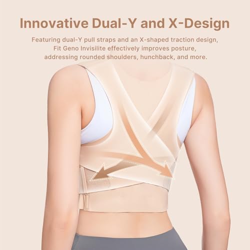 Fit Geno Invisilite Posture Corrector for Women Adjustable Upper Back Brace