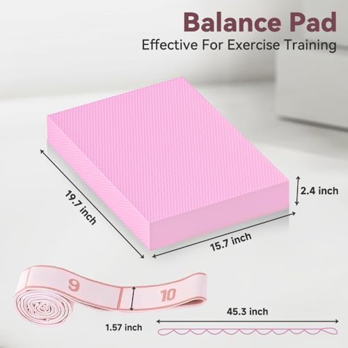 Large Thick Balance Pad Non-Slip Stability Trainer Yoga & Pilates