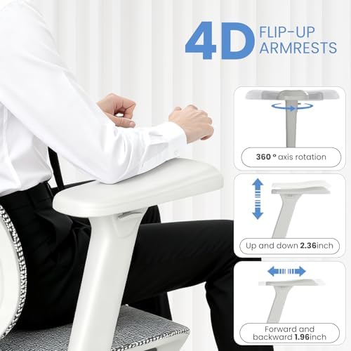 MOJAY Ergonomic Office Chair with Footrest and Lumbar Support