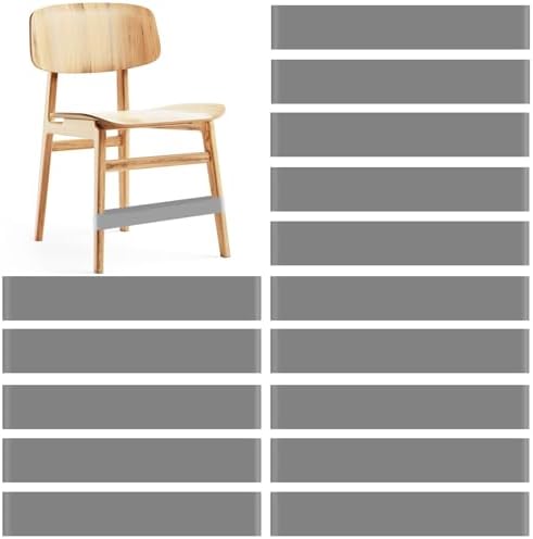 PLULON 15 Pack Chair Bands for Kids with Fidgety Feet Fidget Bands for Classroom Chairs Bands for Students Chairs Desks with Sensory ADHD ADD Autism - Gray