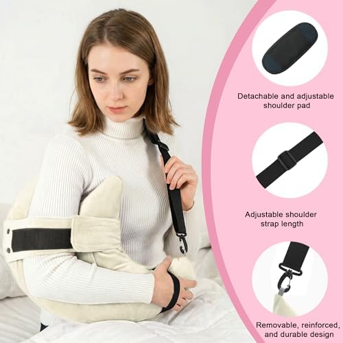 Shoulder Surgery Pillow for Rotator Cuff Pain Impingement Replacement Recovery Aids Side Sleepers Body Post Arm Torn Injury Support Relief Supplies Broken Collarbone Neck Rehab Must Haves