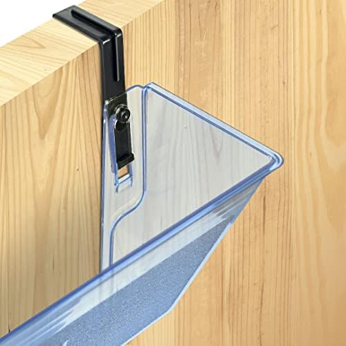 Acrimet Wall Mount Hanging File Organizer Modular, 2 Units, Clear Blue