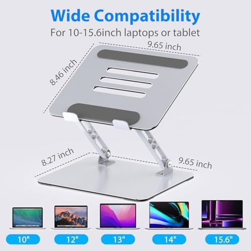 Laptop Stand for Desk, Adjustable Laptop Riser Holder
