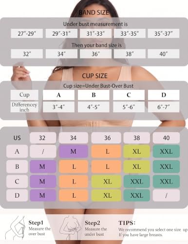 PoseFree Posture Support Bra for Women, Wireless Cross-Back Full Coverage