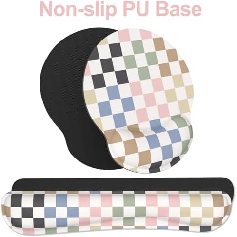 Ergonomic Mouse Pad with Wrist Rest and Keyboard Wrist Rest, Mousepad