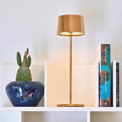 Zafferano, Olivia Pro, Rechargeable Cordless Table Lamp, Rose Gold