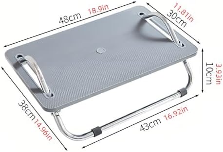 Adjustable Under Desk Foot Rest Non Slip Foot Stool with Metal Frame Office
