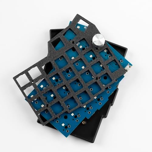YMDK BORNE Knob Corne4×6 Layout 58 Keys Ergonomic Wired Hot-swap Split MX Mechanical Keyboard South RGB QMK Vial Programmable