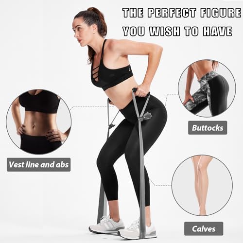 Resistance Bands Set for Physical Therapy, Rehab, Yoga and Pilates