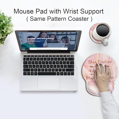 Ergonomic Mouse Pad with Wrist Rest Support,Gel Mouse Pads for Desk