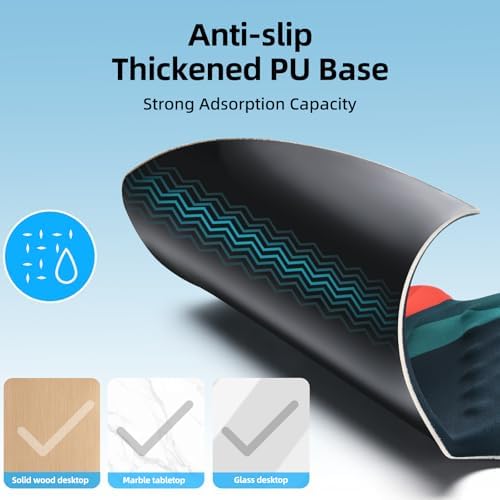 TIDALSOIL Ergonomic Mouse Pad with Memory Foam Wrist Support
