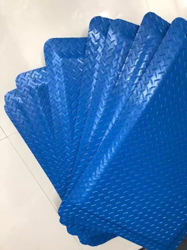 1 Pack Odorless Anti-Fatigue Mat Anti-Static Anti-Fatigue Inline Foot Mat (Blue,0.9Mx0.6Mx20mm)