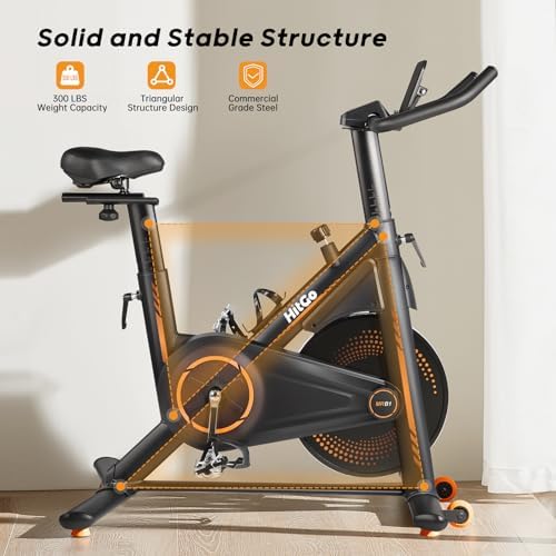 HitGo Office Exercise Bike Desk Chair,330 lbs Heavy Duty Under Desk Bike with 9-Level Height Adjustable Seat 24.4"-33.8",8-Level Resistance & Rolling Wheels,Quiet Fitness Chair for Home Office