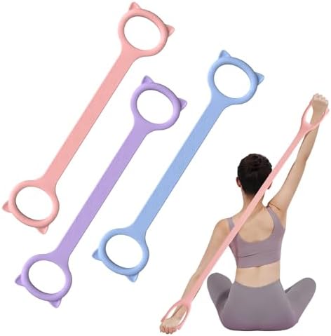 Figure 8 Resistance Bands with Handles,Silicone Exercise Band Set