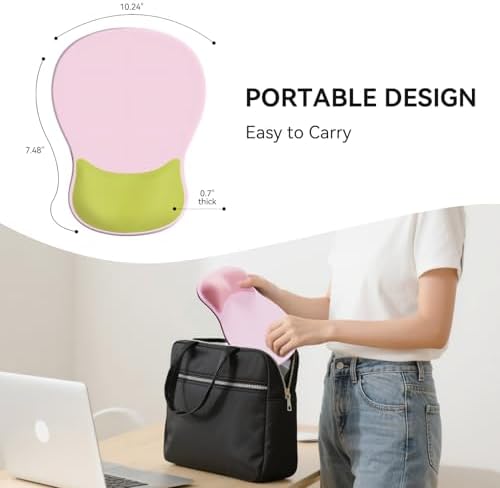 Ergonomic Mouse Pad with Wrist Rest Cute Mousepad Wrist Support