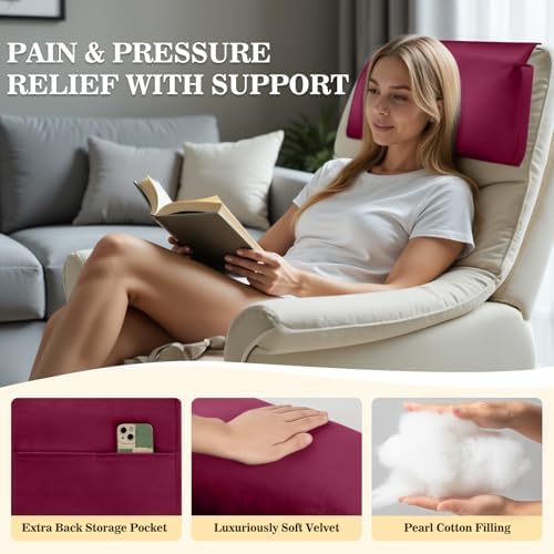Recliner Headrest Pillow, Adjustable Comfort Neck & Head Support Pillow