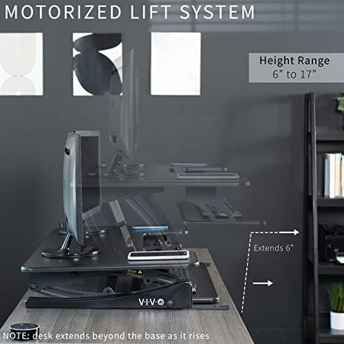 VIVO Black 36 in Electric Desk Converter, DESK-V000VE