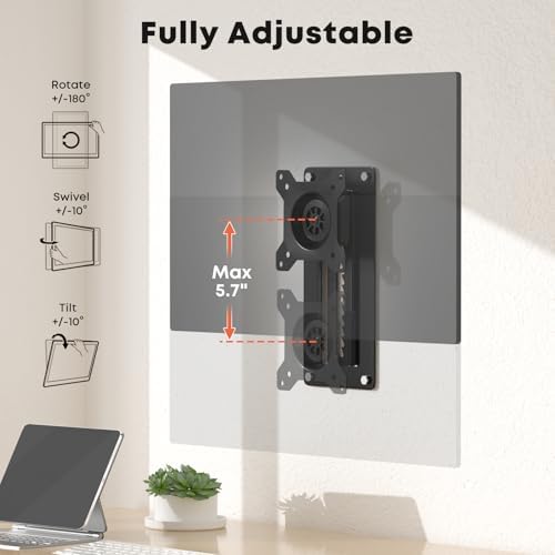 PUTORSEN Height Adjustable Monitor Wall Mount for up to 35"Ultrawide Screen