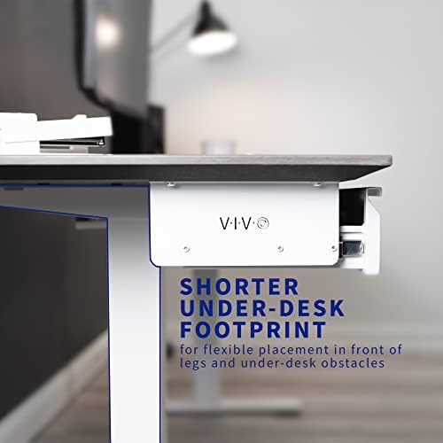VIVO White 16 x 9 inch Under Desk Slide Out Drawer, DESK-AC03A-W