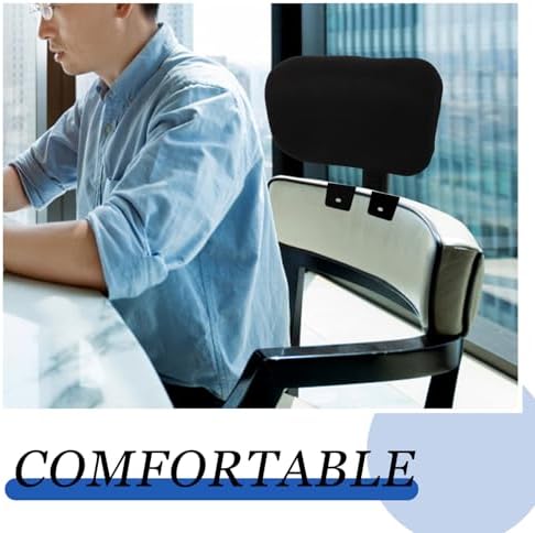 Operitacx Adjustable Office Chair Headrest 10.62X6.29 Inch Ergonomic Attachable Head Support Cushion for Neck Pain Relief in Home and Office