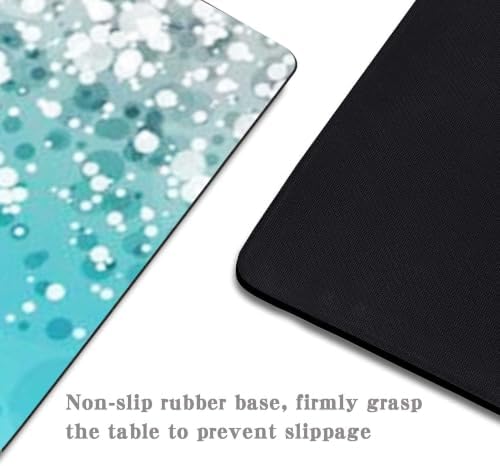 Mouse Pad Black with White Topographic Line, Gaming Mousepad Mouse Pads for Desk Keyboard with Anti-Slip Rubber Base, Keyboard Pad Mouse Mat for Home and Office