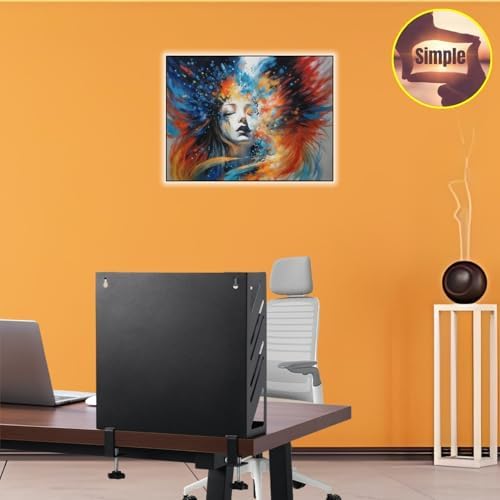 CanKing Metal File Organizer 4-Tier Clamp Desk and Wall Mount